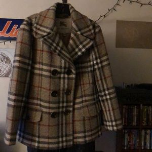 Wool Burberry coat size 12 Usa (46 ita)